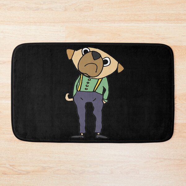 Item preview, Funny Pug Dog wearing Suspenders designed and sold by Nature's Fancy.