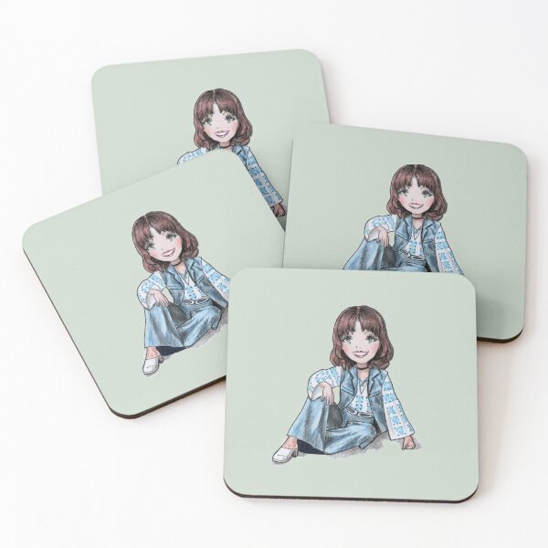 Item preview, Cartoon cute denim girl designed and sold by Katerina Makarova.