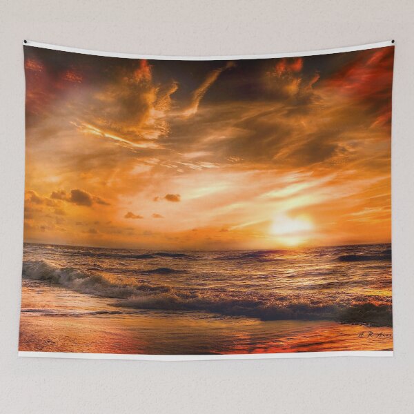 Item preview, Broken Heart Sunset at the Horizon designed and sold by artBeatandSoul.
