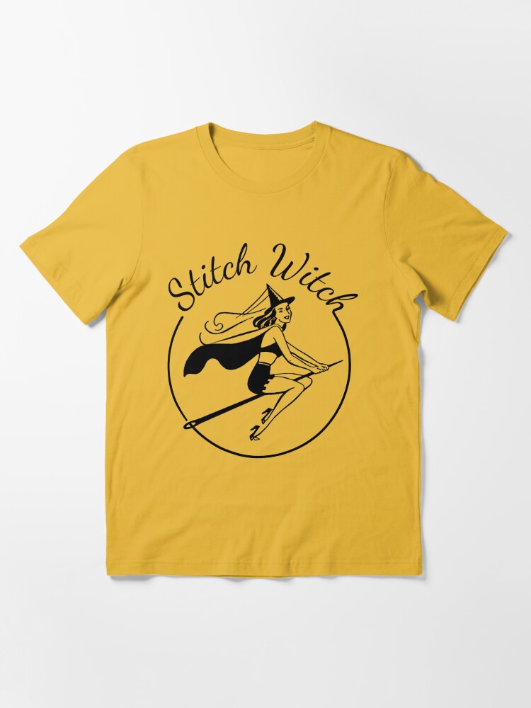 Stitch Witch - Vintage PinUp Sewing Witch | Essential T-Shirt