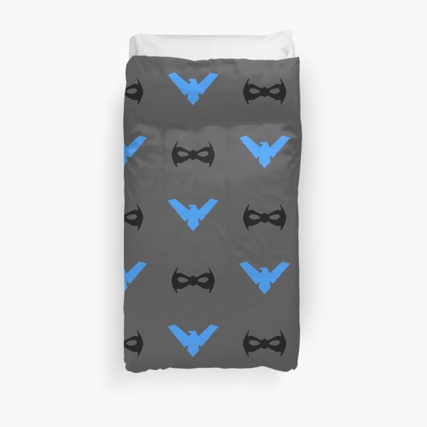 Nightwing mask and emblem Duvet Cover