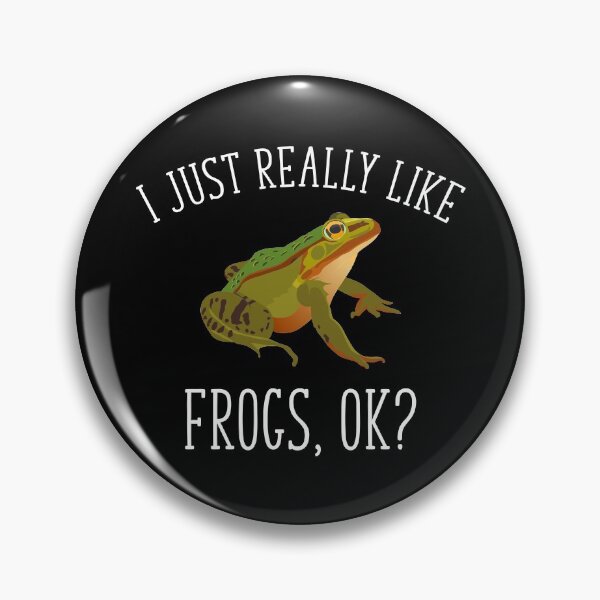Item preview, I Just Really Like Frogs, Ok? Funny Frog Lover designed and sold by Cat Lady Designs.