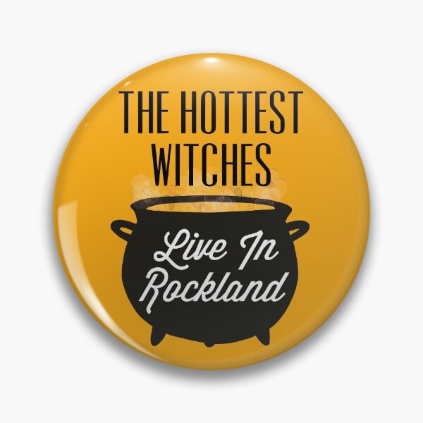 Item preview, The Hottest Witches Live in Rockland Halloween Quote designed and sold by AMSonArt.