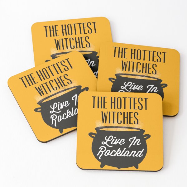 Item preview, The Hottest Witches Live in Rockland Halloween Quote designed and sold by AMSonArt.