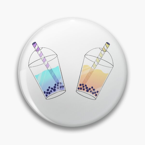 Item preview, Blue and orange boba teas designed and sold by ChaoticCreative.