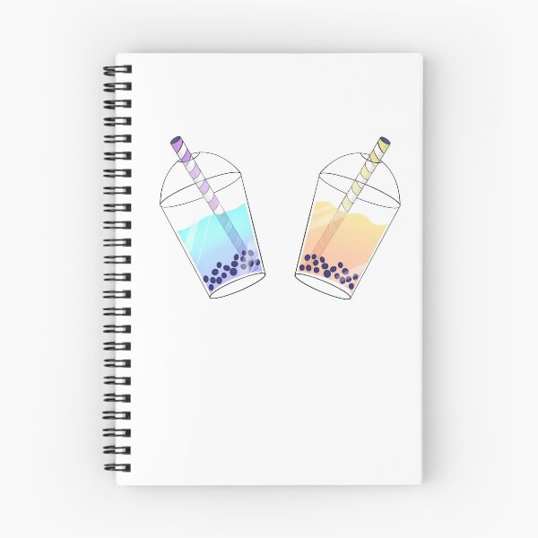 Item preview, Blue and orange boba teas designed and sold by ChaoticCreative.