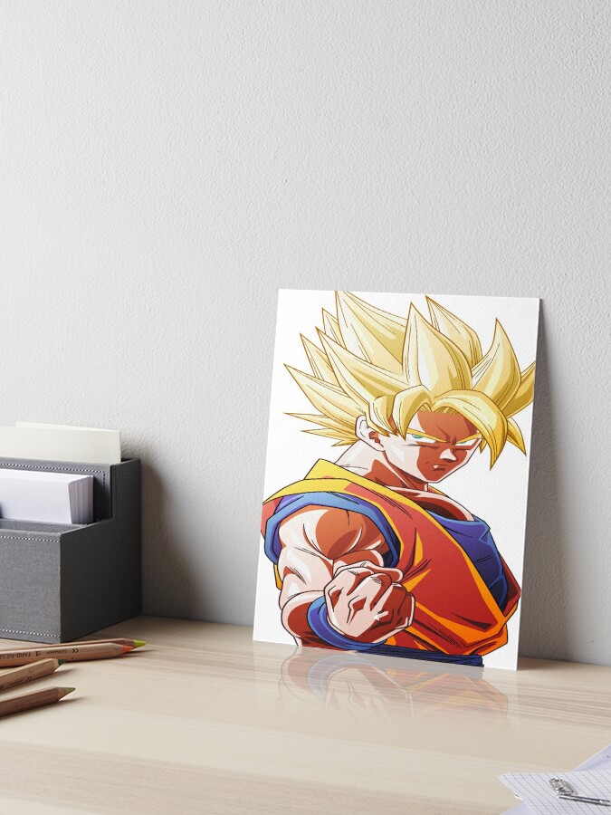 Son Goku Child Art Board Print by matthieu jouannet