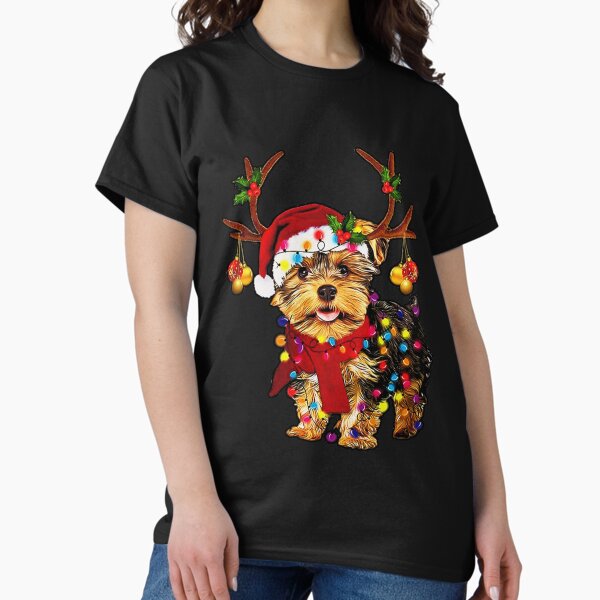 Item preview, Christmas Reindeer Yorkie designed and sold by Isabellchas.