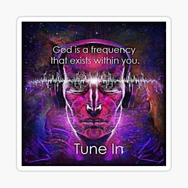 God is a Frequency Sticker
