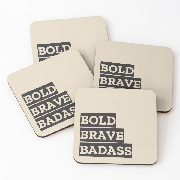 Item preview, Bold brave badass designed and sold by Flip & Flop.