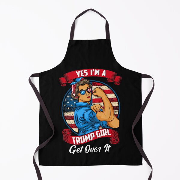 Item preview, Yes I'm A Trump Girl Get Over It, Retro Vintage US Flag Gift designed and sold by PrintOfi.