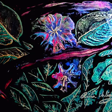 Artwork thumbnail, Flowers In Flow by Rina Arling