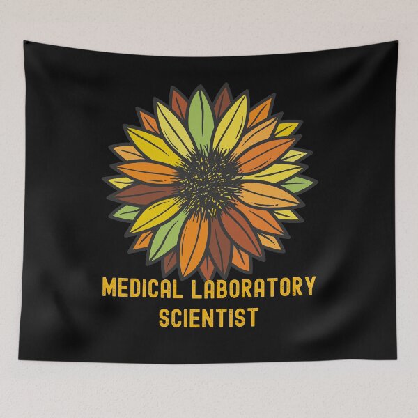 Item preview, MEDICAL LABORATORY SCIENTIST RETRO COLORED SUNFLOWER  designed and sold by Hippiesole.