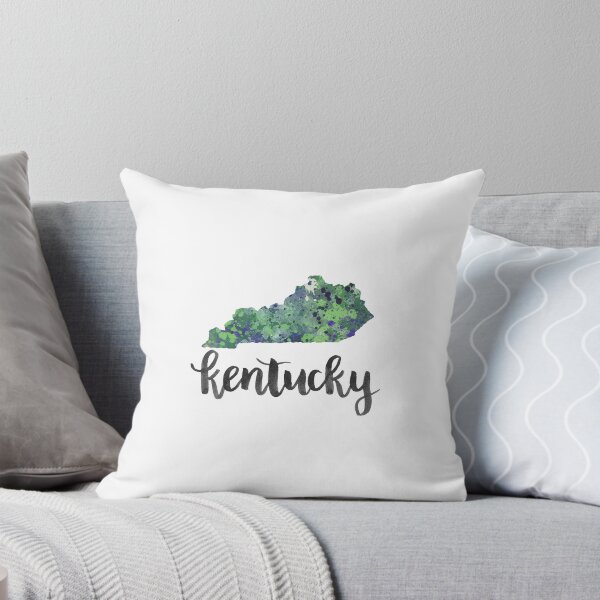 Item preview, kentucky - calligraphy and abstract state outline designed and sold by randomolive.