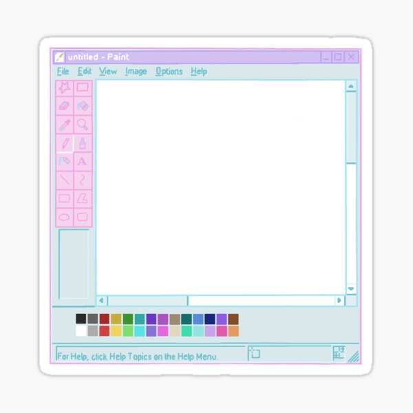 Microsoft Paint Aesthetic Sticker By Mayu-niki | ubicaciondepersonas ...