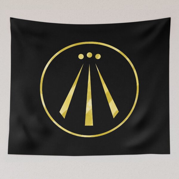 Item preview, Celtic Awen The Three Rays of Light 3 with black background designed and sold by NYXFN.
