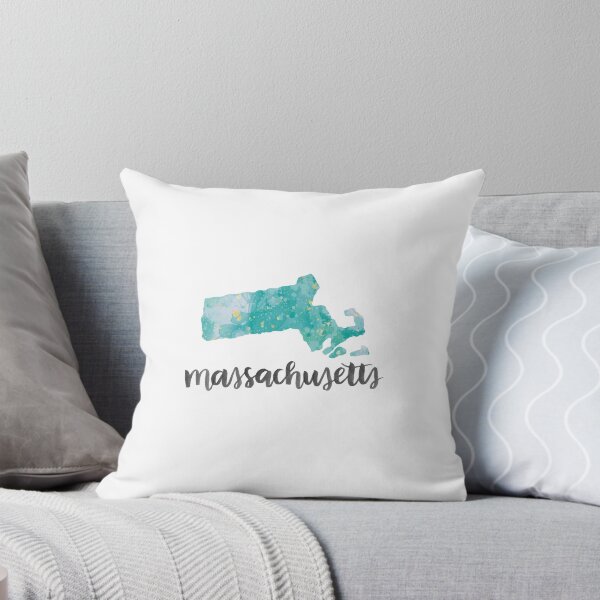 Item preview, massachusetts - calligraphy and abstract state outline designed and sold by randomolive.