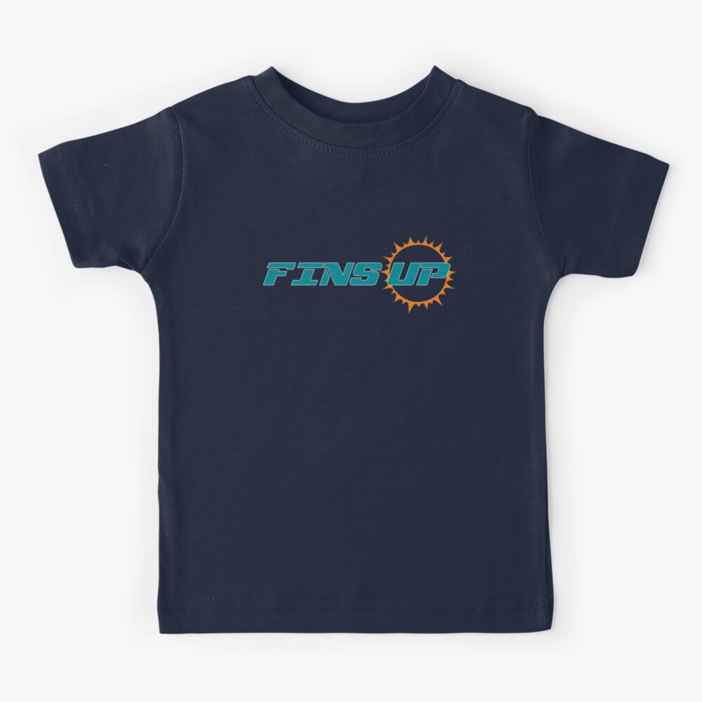 Fins Up Miami Dolphins Youth T Shirt Miami Dolphins Fan Gifts - Happy Place  for Music Lovers