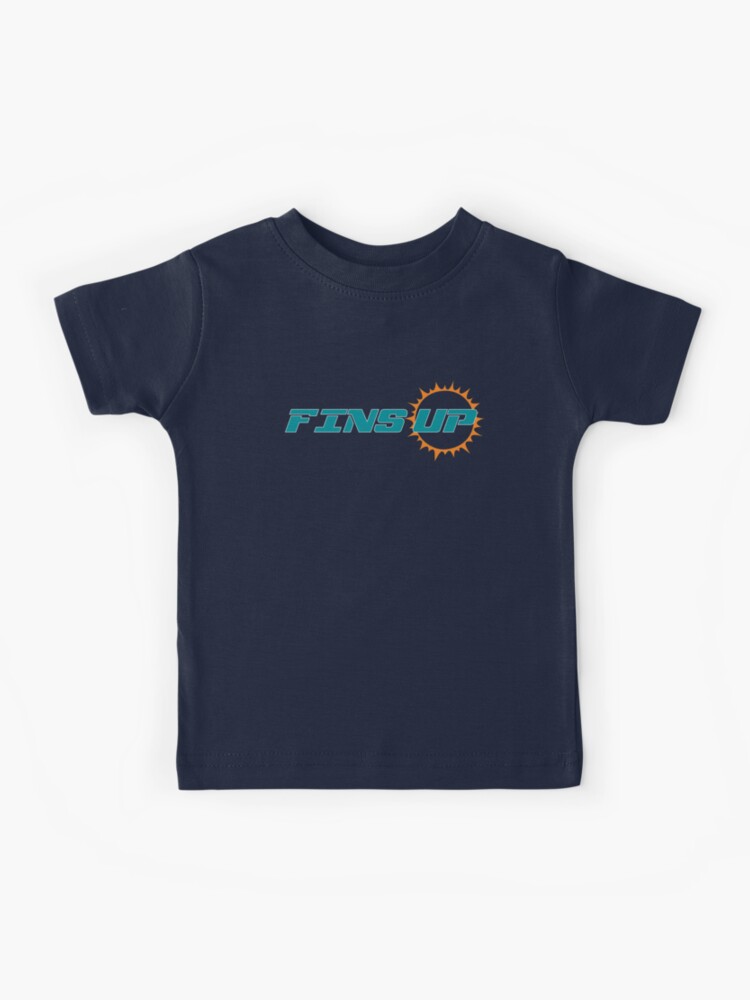 Fins Up Miami Dolphins Youth T Shirt Miami Dolphins Fan Gifts - Happy Place  for Music Lovers