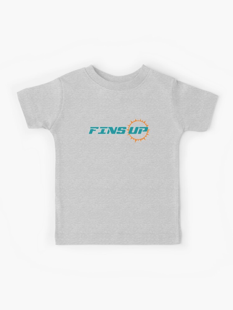 FINS UP Miami Football Themed Soft Ringspun Pre-shrunk 