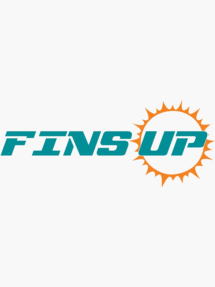 Fins up - Miami Dolphins - American Football - Fan Art Sticker for Sale by  ZephyrusDesigns