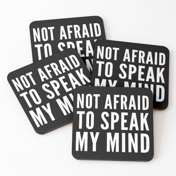 Item preview, Not Afraid To Speak My Mind - Express Your Political Views designed and sold by TheBestMedicine.
