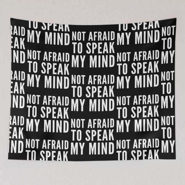 Item preview, Not Afraid To Speak My Mind - Express Your Political Views designed and sold by TheBestMedicine.