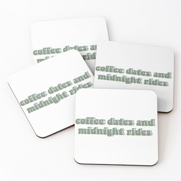 Item preview, Coffee dates and midnight rides sticker designed and sold by insolation-art.