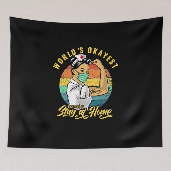 Item preview, World's Okayest Nurse, Cute Nurses Quotes Stay at Home Gifts designed and sold by PrintOfi.