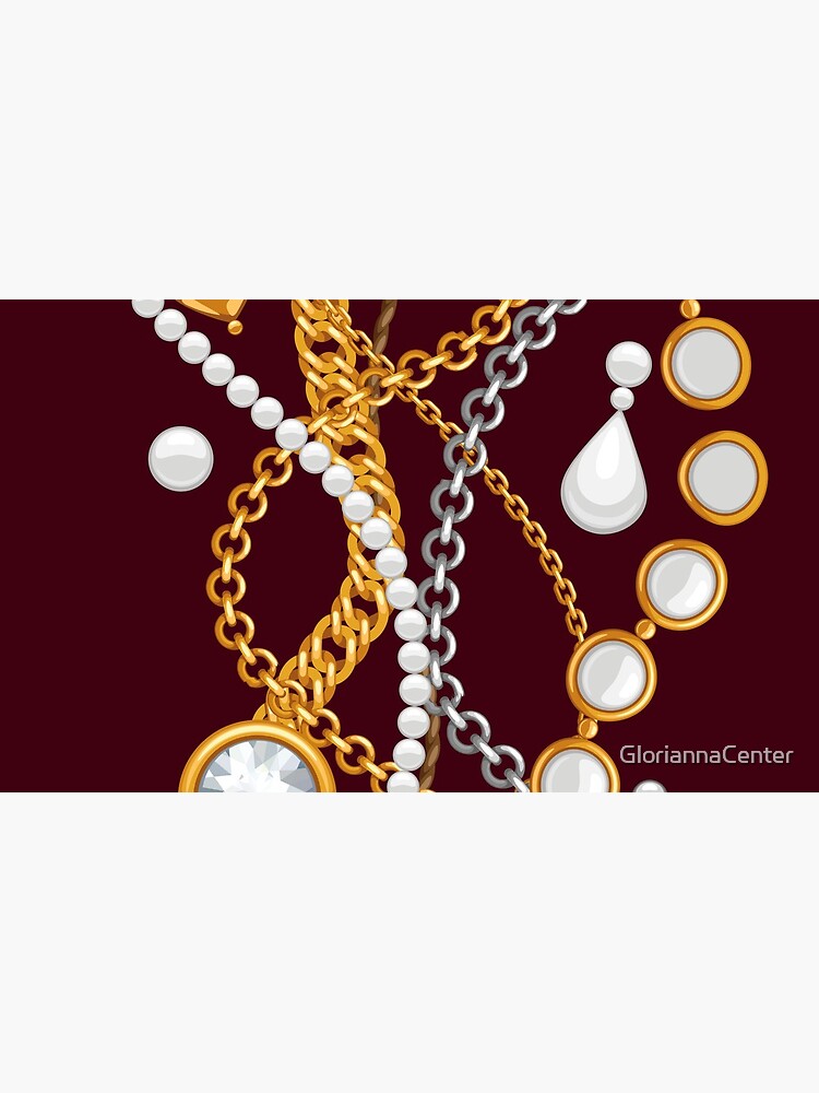Jewelry on chocolate brown color by GloriannaCenter