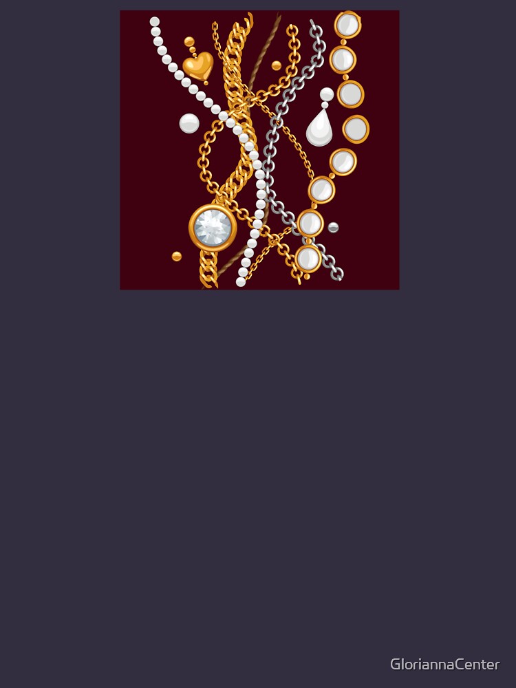 Jewelry on chocolate brown color by GloriannaCenter