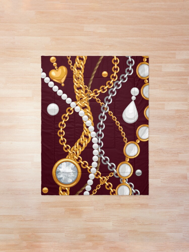 Alternate view of Jewelry on chocolate brown color Comforter