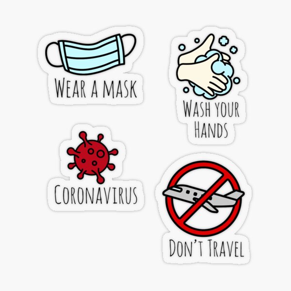 Item preview, Corona Virus Sticker Pack designed and sold by tristahx.