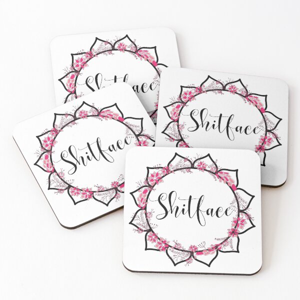 Item preview, Shitface- pink flower design designed and sold by MargheritaLidia.