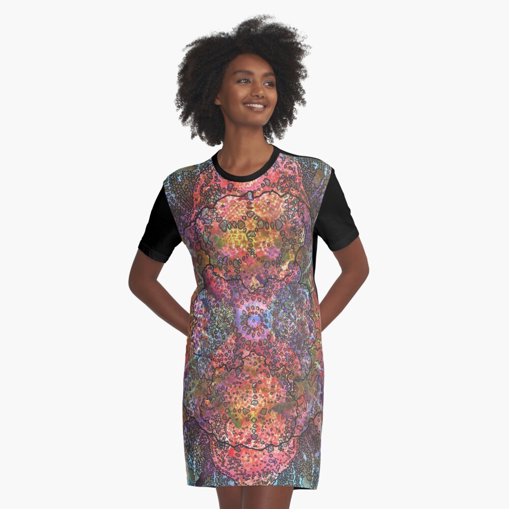Item preview, Graphic T-Shirt Dress designed and sold by KatieSchutteArt.