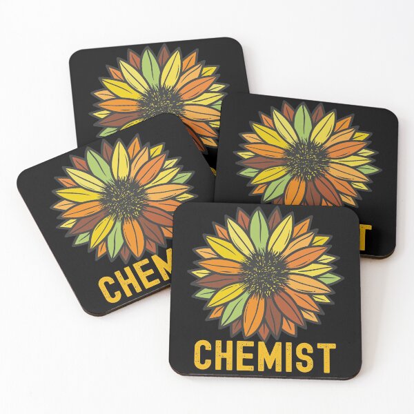 Artikelvorschau, CHEMIE Chemiewissenschaftler RETRO-FARBIGE SONNENBLUME entworfen und verkauft von Hippiesole.