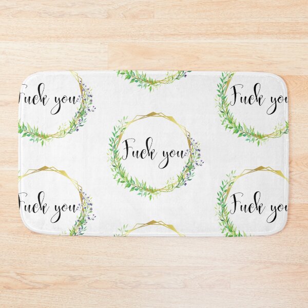 Item preview, Fuck you- gold and flowers design designed and sold by MargheritaLidia.