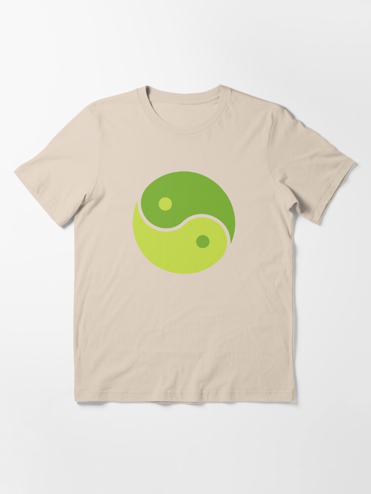 Alternate view of Green Yin Yang Essential T-Shirt