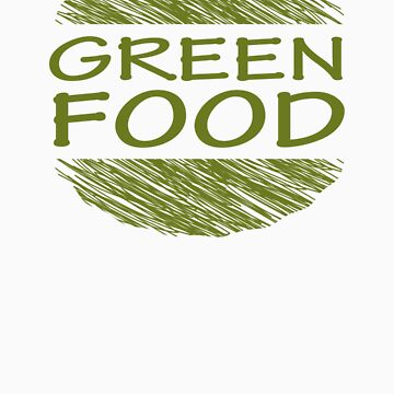 Artwork thumbnail, Go Green Food Vegetarian Vegan by mindofpeace