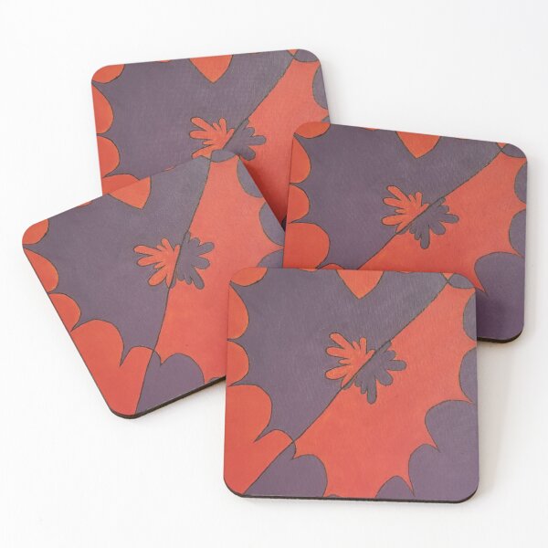 Item preview, Orange + Purple Abstract Heart  designed and sold by msprague2020.