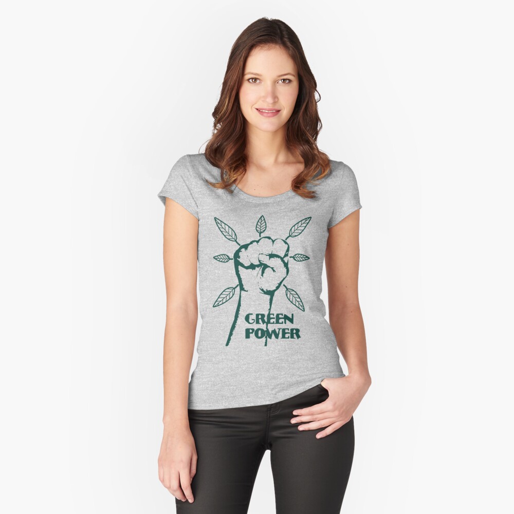 Item preview, Fitted Scoop T-Shirt designed and sold by mindofpeace.