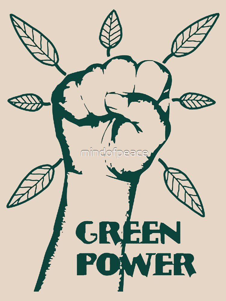 Thumbnail 7 of 7, Essential T-Shirt, Go Green Power designed and sold by mindofpeace.