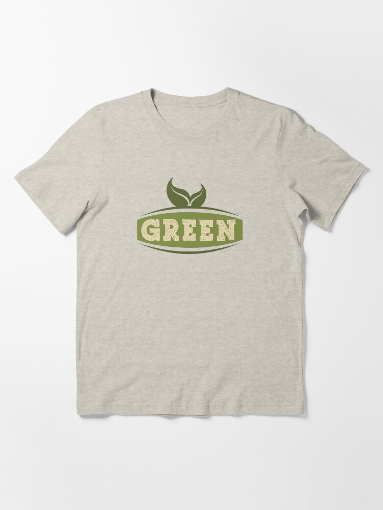 Thumbnail 3 of 7, Essential T-Shirt, Green Saying designed and sold by mindofpeace.