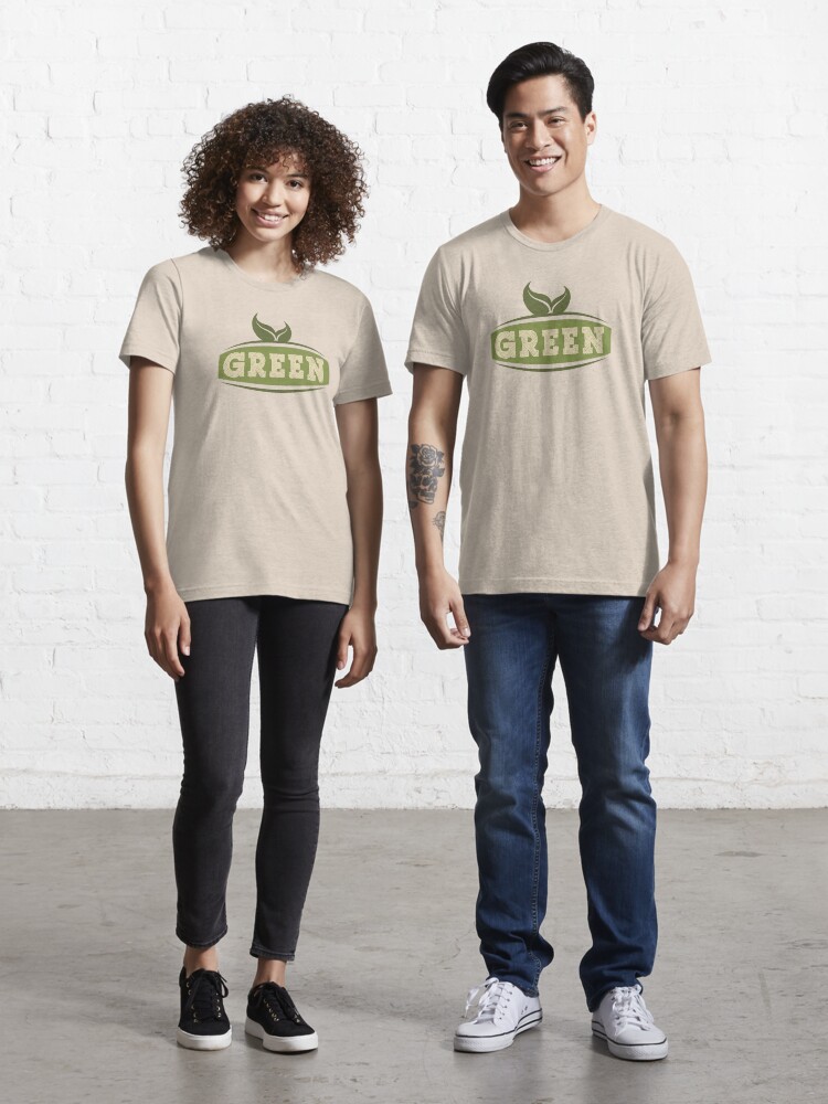 Thumbnail 1 of 7, Essential T-Shirt, Green Saying designed and sold by mindofpeace.