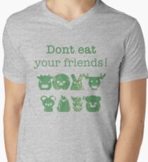 Don't Eat Your Friends Men's V-Neck T-Shirt