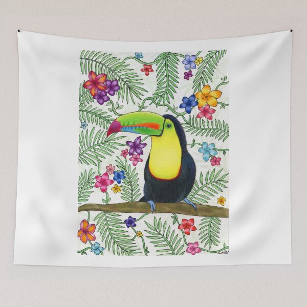 Item preview, Tropical Toucan designed and sold by ArtbyJamila.