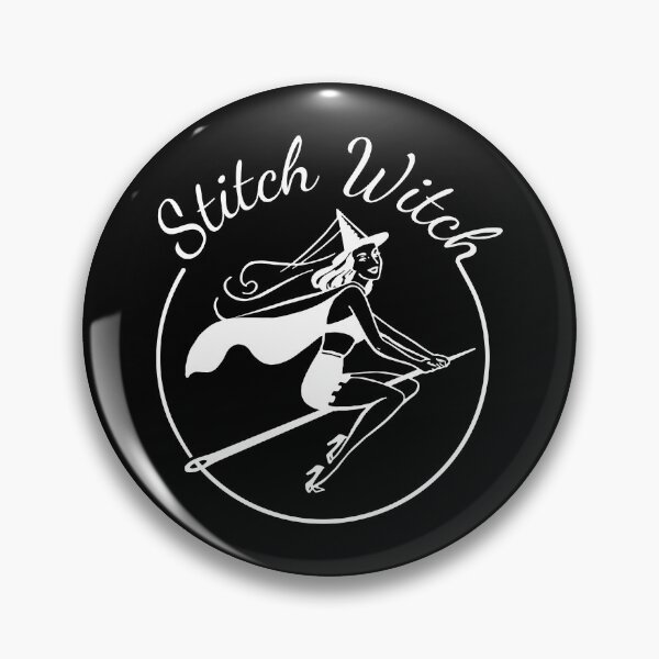 Item preview, Stitch Witch White- Vintage PinUp Sewing Witch  designed and sold by LoreliDesigns.