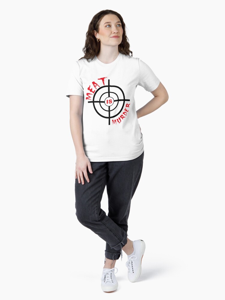 Thumbnail 4 of 7, Essential T-Shirt, Meat Is Murder designed and sold by mindofpeace.