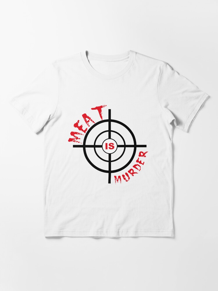 Thumbnail 3 of 7, Essential T-Shirt, Meat Is Murder designed and sold by mindofpeace.