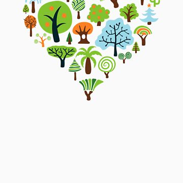 Artwork thumbnail, Green Tree Love by mindofpeace